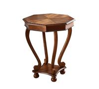 Table d'appoint d'angle rétro avec étagère, table de canapé américain rustique, meubles du milieu du siècle pour salon et chambre à coucher