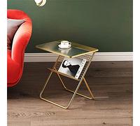 Table d'appoint de canapé Europe du Nord, Petite Table d'appoint légère et Luxueuse, Table Basse créative en métal, Porte-revues sur Pied, pour Chambre, Salon, Balcon (di