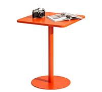 Table d'appoint de canapé Orange, Beau Design, Table pour Boissons et collations, Maison élégante, Tables d'extrémité carrées, Tables de Petit-déjeuner, Salle à Manger(70x70x73cm)