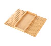 Table d'appoint de canapé - Plateau en bois pliable, antidérapante, organiseur compact, porte-gobelet portable | Solution de rangement pratique pour boissons au café, collations, téléphone inc