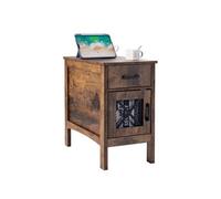 VEVOR Table d'appoint de ferme table de chevet à 3 niveaux ports et prises USB