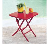 Table d'appoint pliante 40x40 Greensboro groseille Hespéride - Rouge