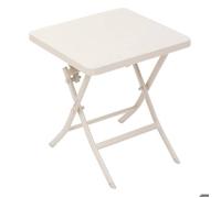 Table d'appoint de jardin carrée ""Greensboro"" argile 40 x 40 cm en acier traité époxy - Hespéride