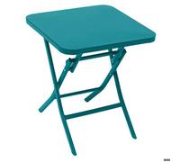 Table D'appoint Carr?e Pliante Greensboro Bleu Canard - 40 X 40 Cm Multicolore