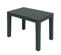 Table d'appoint de jardin - En plastique - Anthracite - 60 x 39 x 45 cm | plastique, table de jardin, table de balcon
