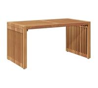 vidaXL Table d'appoint de jardin Teck massif 70 x 37,5 x 35,5 cm brune
