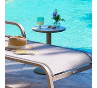 Hespéride Table d'appoint de jardin ronde Soletia 40x40x50 cm Café