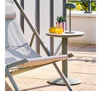 Hespéride Table d'appoint de jardin Soletia 40x40x50 cm Vert Laurier