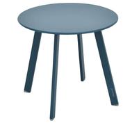 Hespéride Table basse Saona D 50 cm en acier Bleu canard