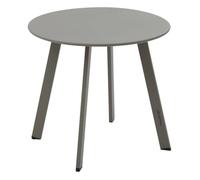 Table d'appoint de jardin rond SAONA Café 50 x 45 cm - Acier traité époxy, Traitement anti-rouille renforcé Hespéride