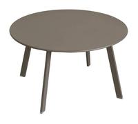 Hespéride Table d'appoint de jardin Saona ronde - acier traité époxy anti-rouille tonka Ø70×40 cm
