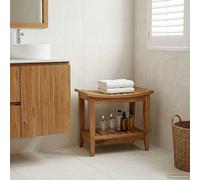 Table d'appoint de salle de bain Naturel 50 x 35 x 45 cm vidaXL