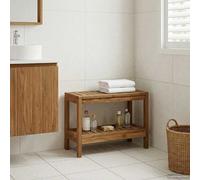 vidaXL Table d'appoint de Salle de Bain Naturel 60 x 30 x 45 cm,
