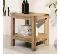 Table d'Appoint de Salle de Bain Table Basse Toilette Bois de Teck Solide vidaXL