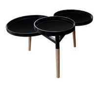 Table d'Appoint Déco "Butler" 86cm Noir