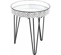 Table d'Appoint Déco "Holy" 46cm Noir & Blanc Noir G