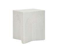 Table d'Appoint Design "Arc" 50cm Blanc