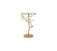 Table d'Appoint Design "Birds" 60cm Or