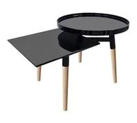 Table d'Appoint Design "Butler" 77cm Noir
