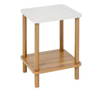 5five Table d'appoint Côme – 1 étagère, plateau effet pierre