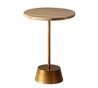 Table d'appoint design de salon nordique table d'appoint canapé table d'angle petite table ronde en bois massif table d'appoint en métal balcon loisirs (taille : 400 x 570 mm) ()