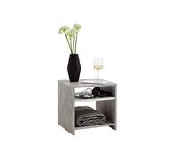 FMD furniture Table d'appoint, Bois, Gris Béton/Blanc, 40 x 40 x 40 cm