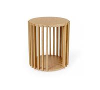 Table d'Appoint Design "Drume" 58cm Chêne