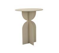 Table d'Appoint Design "Dune" 58cm Crème