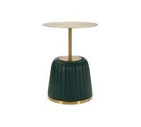 Table d'Appoint Design ""Egle"" 55cm Vert & Or