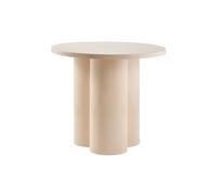Table d'appoint design en métal émaillé beige D51 cm ZELIE