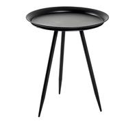 HAKU Table d'appoint Ronde en métal Noir, Petite Table Basse Ronde - Dimensions : H 54 x Ø 44 cm Style : Moderne