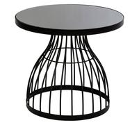 Atmosphera – Table d'appoint Kushi – métal et verre D55 cm