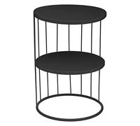 Atmosphera Table d'appoint Kobu noir Ø36 cm