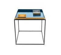 Table d'Appoint Design Famosa 40cm Bleu Bleu