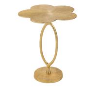 Table d'Appoint Design Fleur ""Tiana"" 61cm Or