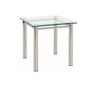 Table d'Appoint Design "Fygas" 60cm Argent