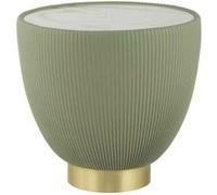 Table d'Appoint Design "Jokai" 47cm Vert & Or