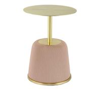 Table d'Appoint Design "Jokai" 60cm Rose & Or