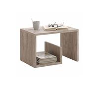 Table d'Appoint Design Kani 59cm Chêne Sable