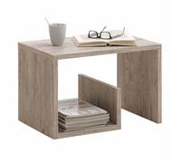 Table d'Appoint Design "Kani" 59cm Chêne Sable