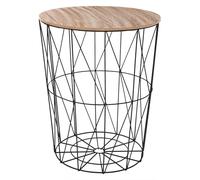 Atmosphera Table d'appoint design Kumi 57 cm Noir