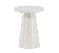Table d'Appoint Design "Lanzo" 45cm Blanc