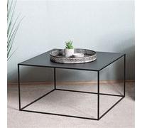 HAKU Möbel Table d'appoint Noir, métal - Dim.: L 70 cm x H 40 cm x P 70 cm, Style: Modern
