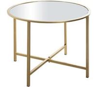 Table d'Appoint Design "Miroir" 60cm Or Or G