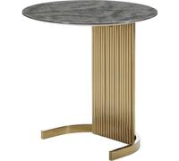 Table d'appoint Design moderne Meubles en marbre Luxe Or Créatif Table de salon