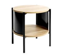 Table d'Appoint Design "Morphee" 51cm Naturel & Noir