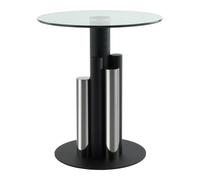 Table d'Appoint Design "Paula" 50cm Argent