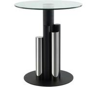 Table d'Appoint Design "Paula" 50cm Argent Gris G