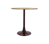 Table d'Appoint Design "Tami" 51cm Crème & Prune