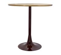 Table d'Appoint Design "Tami" 51cm Crème & Prune